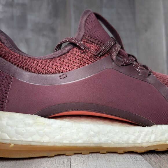 Adidas PureBoost X All Terrain Red Night Womens 7 Running Shoes Athletic Sneaker - Picture 12 of 16